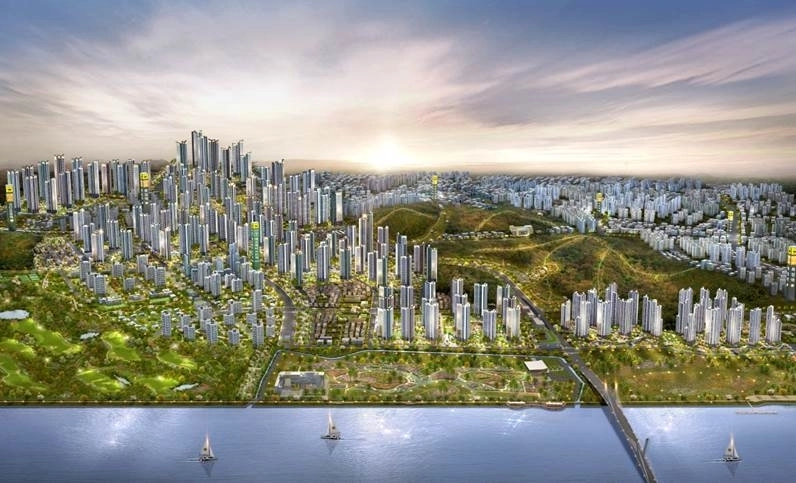 <국내 최초·최대 규모의 하이엔드 리조트 도시, 로열파크씨티 조감도(사진제공 DK아시아)>