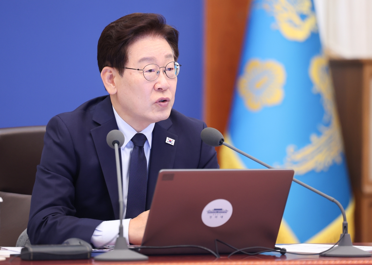 이재명 대통령이 28일 청와대에서 열린 수석보좌관회의에서 발언하고 있다. 2026.5.28