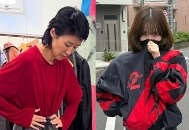 모델 출신 방송인 홍진경(왼쪽)·에스파 멤버 카리나. SNS 캡처