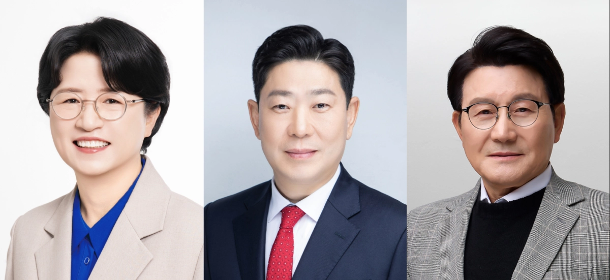 박희정·박용선·박승호 경북 포항시장 후보. 각 후보 캠프 제공