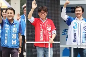 친명계 대거 김용남 지원유세… 조국 “단일화 끝, 자력으로 1등 할 것”
