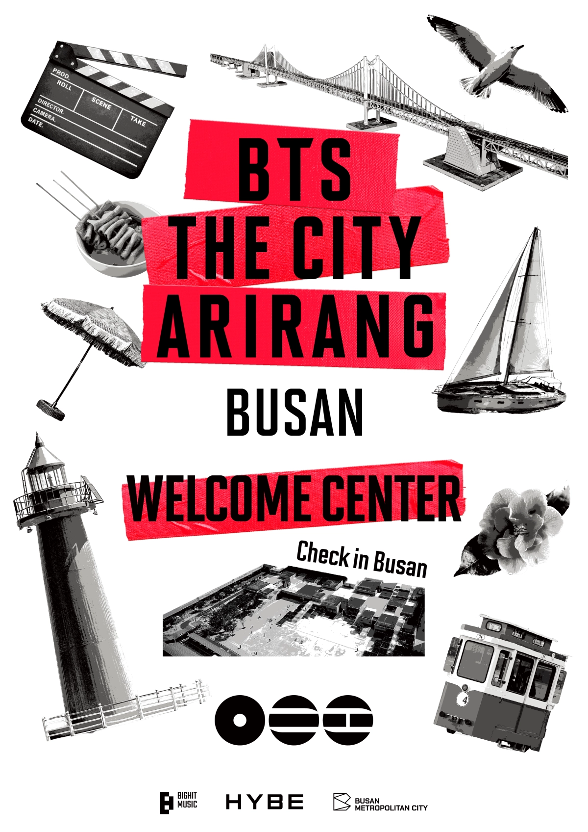 BTS THE CITY 아리랑 부산 웰컴센터 웹포스터. 부산시 제공