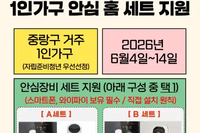 중랑구, 취약계층 위한 주거 안심장비 지원