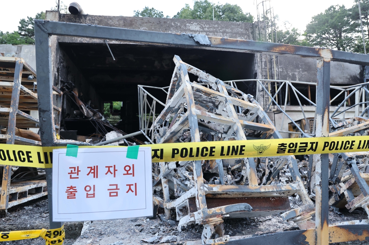 지난 1일 폭발 사고가 발생한 대전 유성구 한화에어로스페이스 대전사업장. 대전 공동취재단