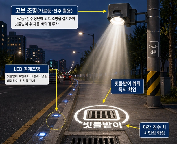 고보조명 예시. 행정안전부 제공