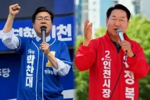 박찬대 53.7%, 유정복 45.5%…방송3사 인천시장 출구조사