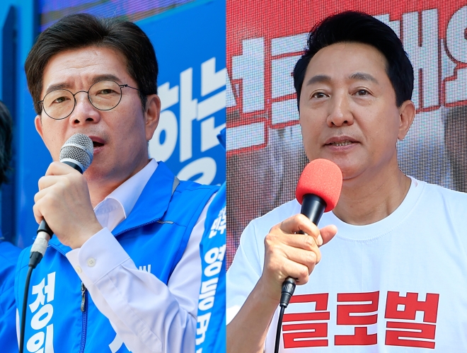 서울 4050은 정원오…20대男은 75%가 오세훈 (방송 3사 출구조사)