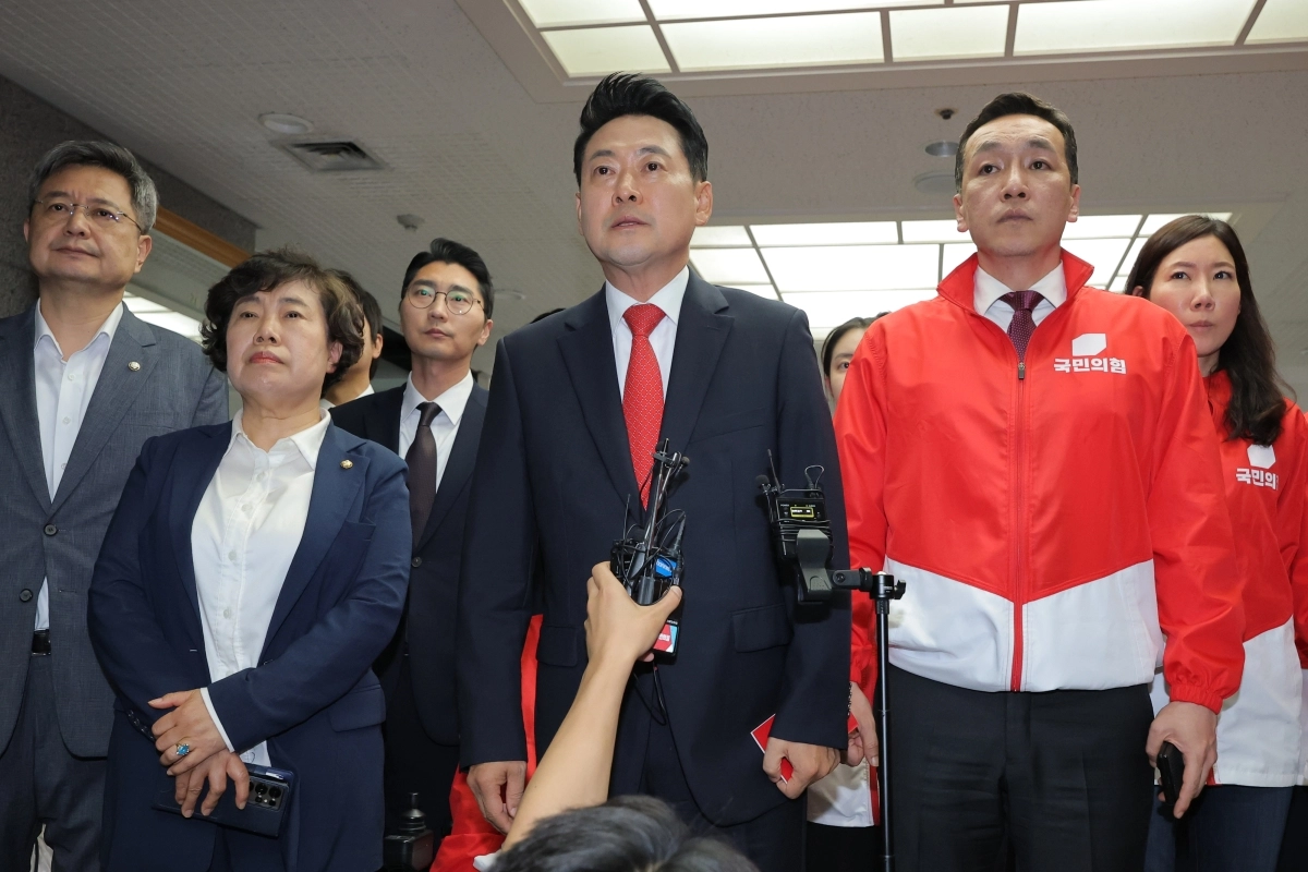 노태악 위원장과 면담 마친 장동혁 선대위원장