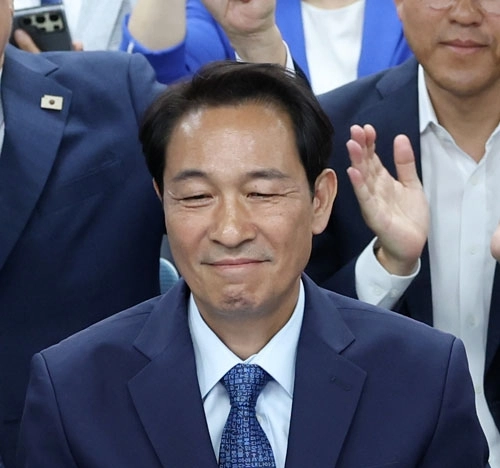 우상호 더불어민주당 강원지사 후보. 연합뉴스