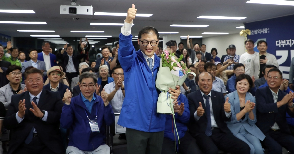 김상욱 울산시장 후보 ‘엄지척’