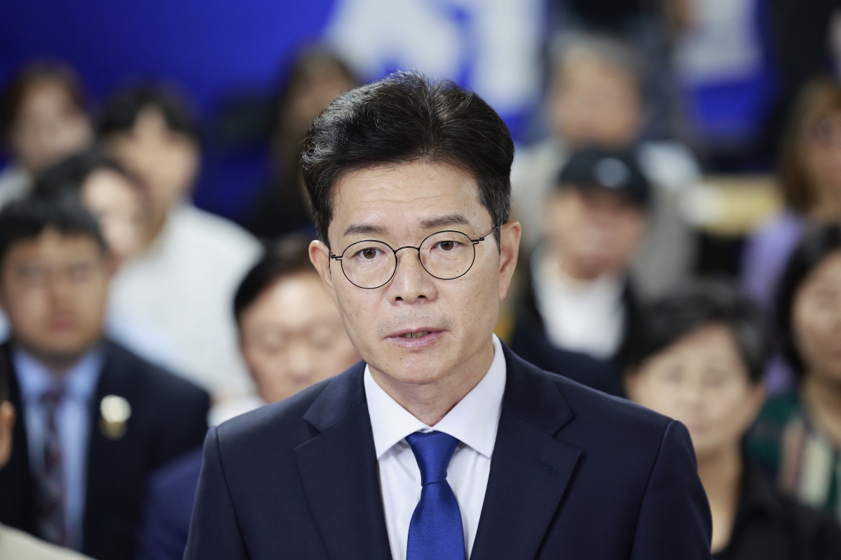 입장 발표하는 정원오 후보