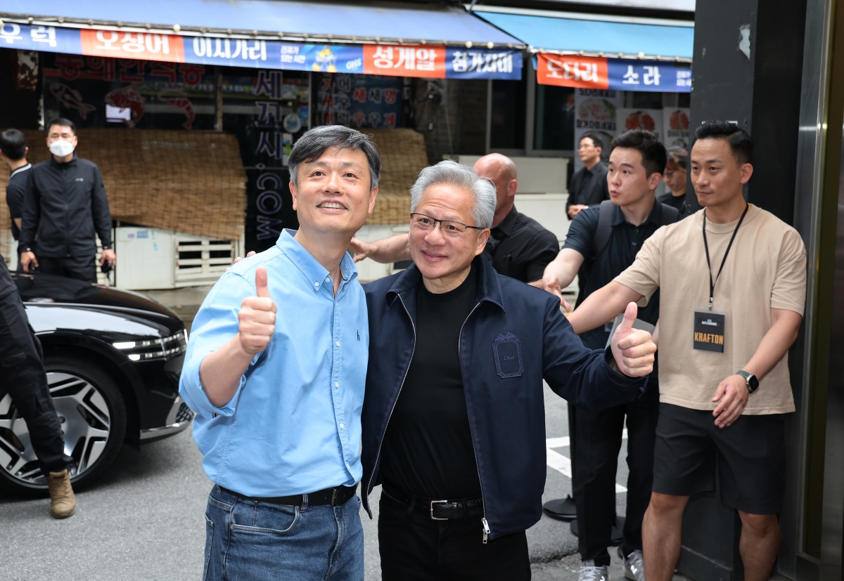 크래프톤 장병규 만난 젠슨 황