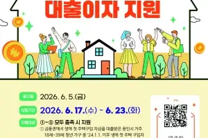 용인시, 생애 첫 주택 구입 청년에 대출이자 지원…대출잔액 1% 내 최대 100만원