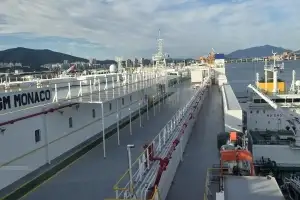 ‘여수광양항 경쟁력 상승’···자동차 하역·LNG 공급 동시 진행