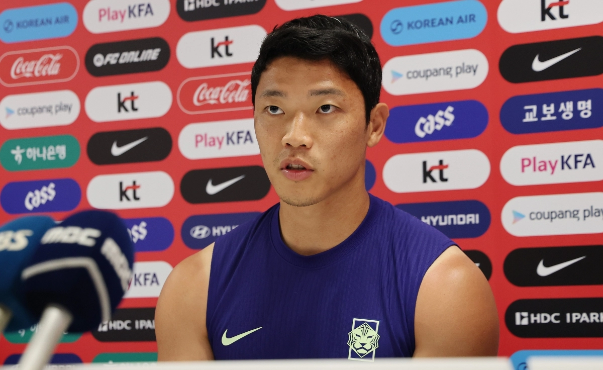 2026 북중미월드컵에 출전하는 대한민국 축구 국가대표팀 황희찬이 8일(현지시간) 멕시코 과달라하라 인근 사포판에 위치한 치바스 바예 베르데에서 인터뷰를 하고 있다. 2026.6.9/뉴스1