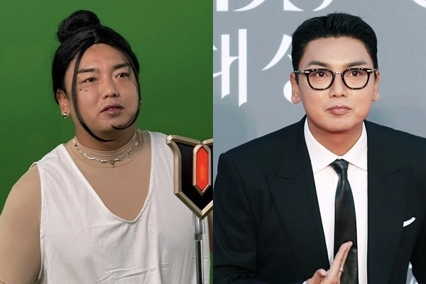 지난해 곽범 모습과 최근 백상예술대상에 참석한 곽범 모습. 인스타그램, 뉴스1