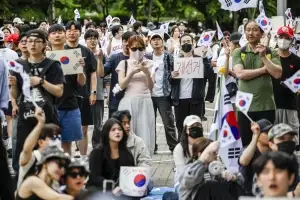 “평범한 2030이 극우 거부…美소고기 반대 시위 비슷” 정원오 캠프 변호사, ‘잠실 시위’ 현장 가보더니