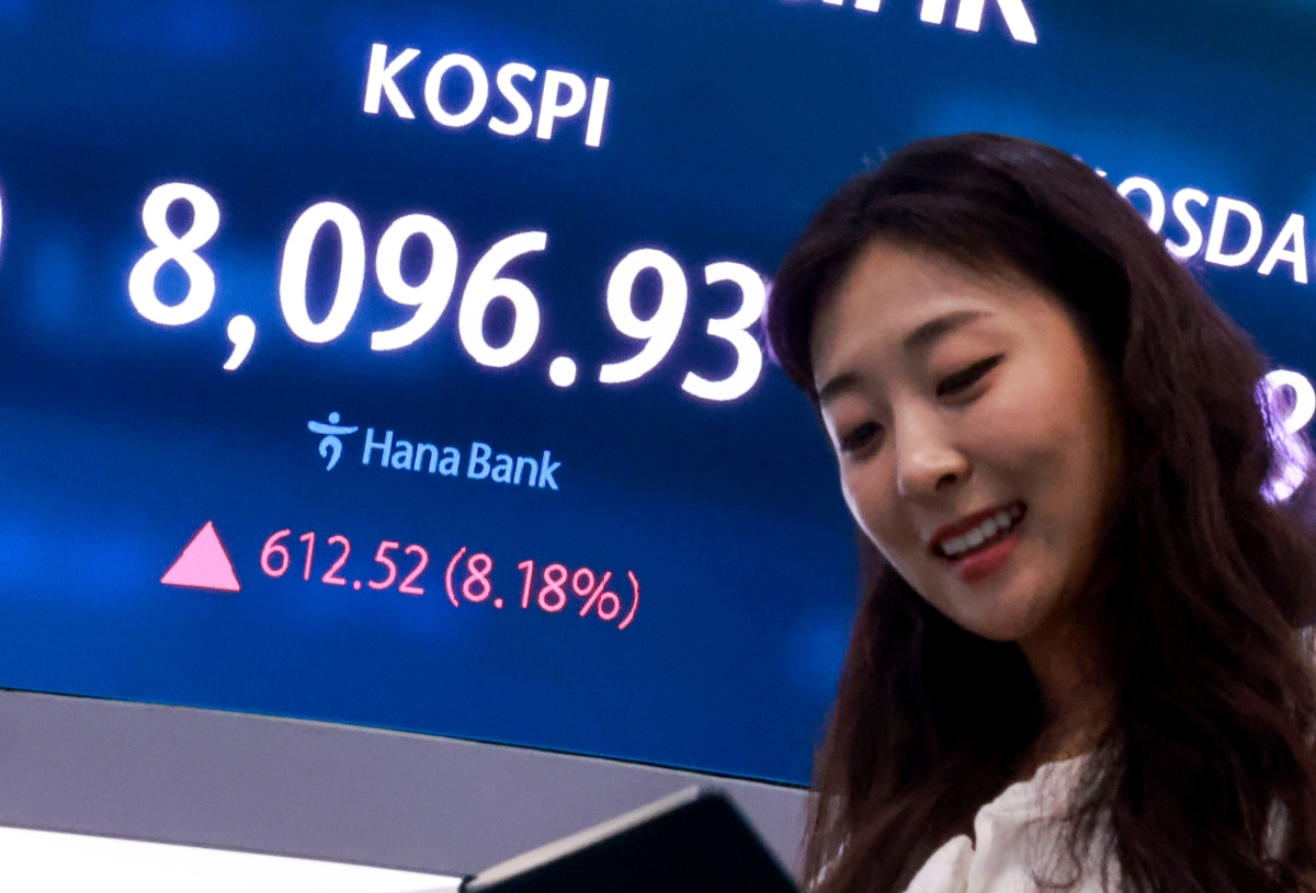 8000선 회복 마감한 코스피