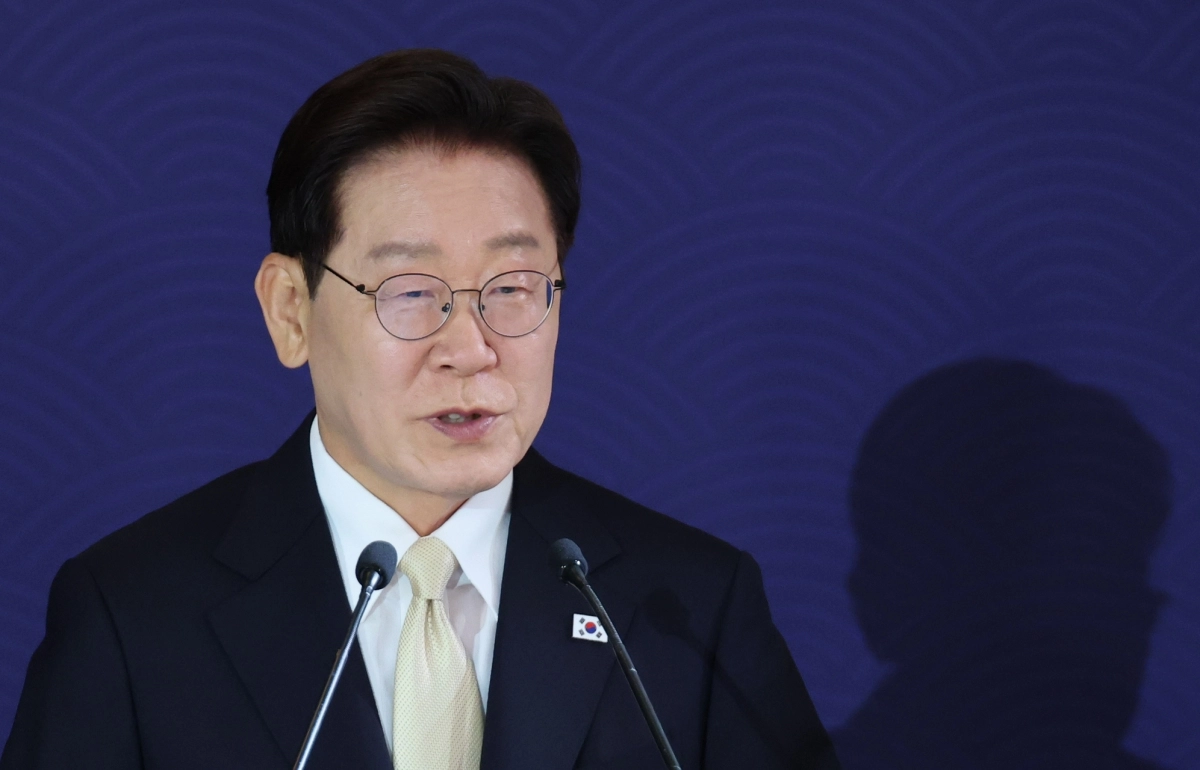 인사말하는 이재명 대통령