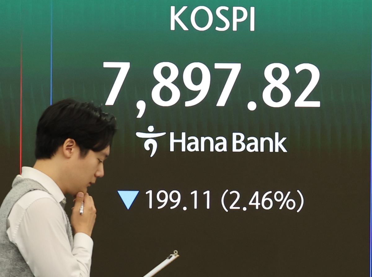 코스피 ‘8천피 아래로’