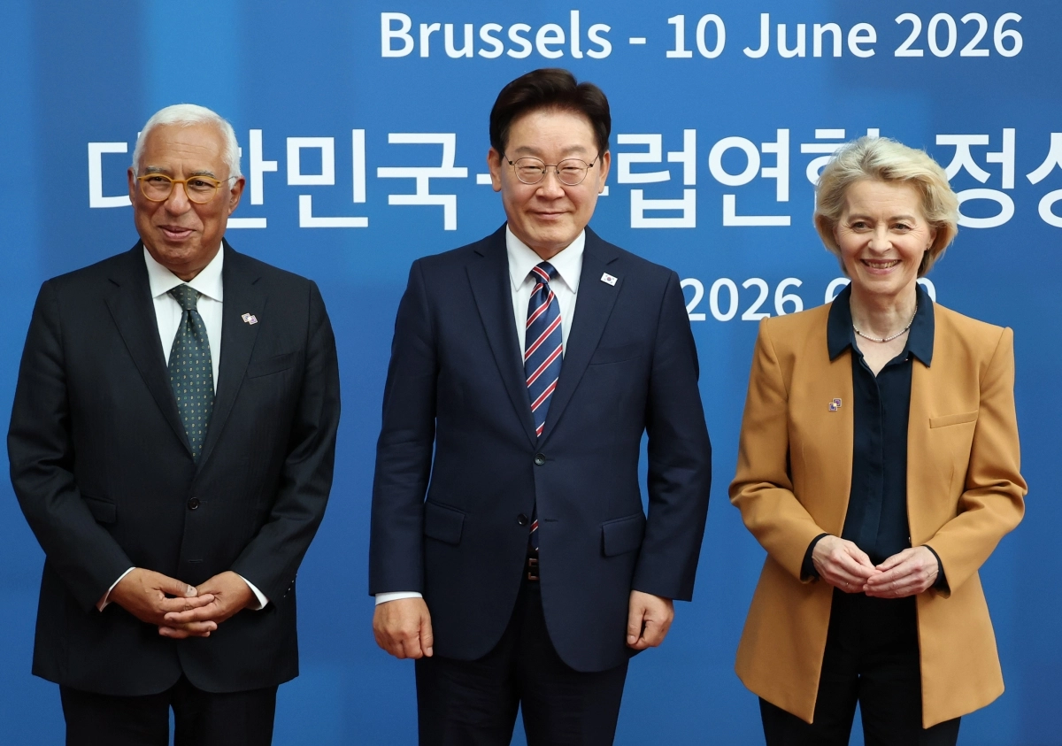 이재명 대통령과 EU 지도부