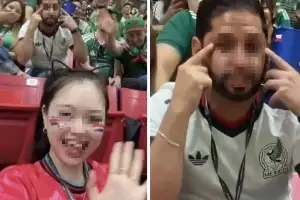 “월드컵 경기장서 한국인 향해 ‘눈 찢기’”…낄낄대던 멕시코男, SNS서 신상 털려