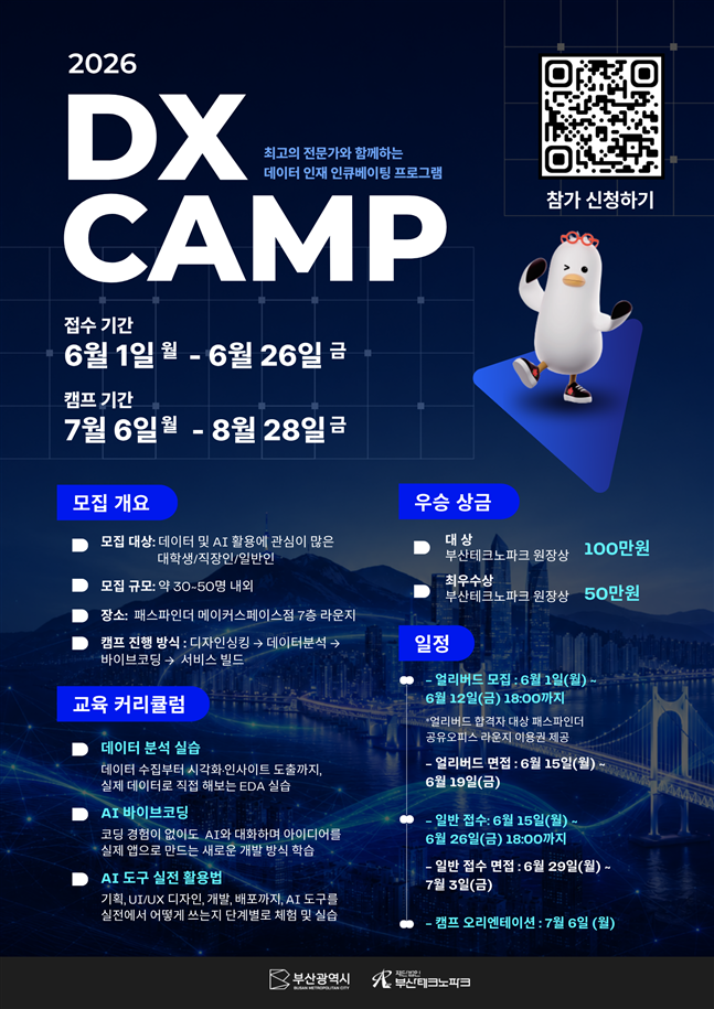 부산시, 2026 DX 캠프 운영. 부산시 제공