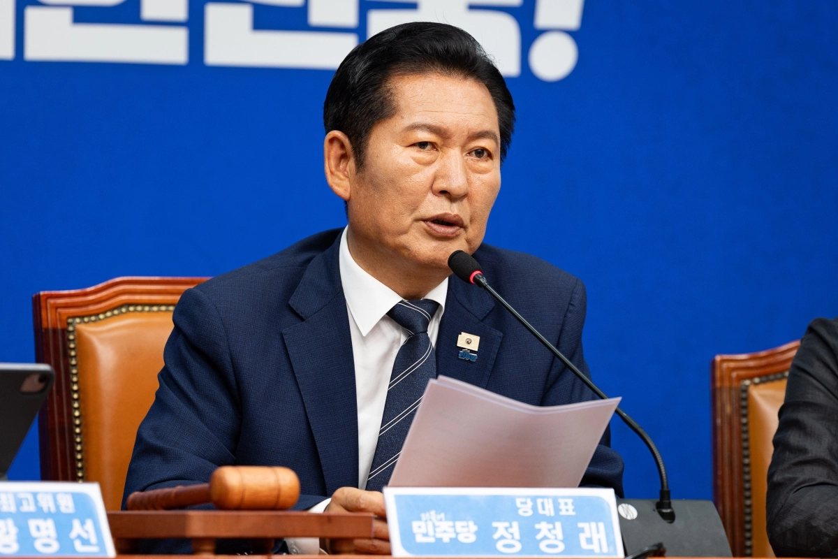 정청래 더불어민주당 대표.   뉴스1