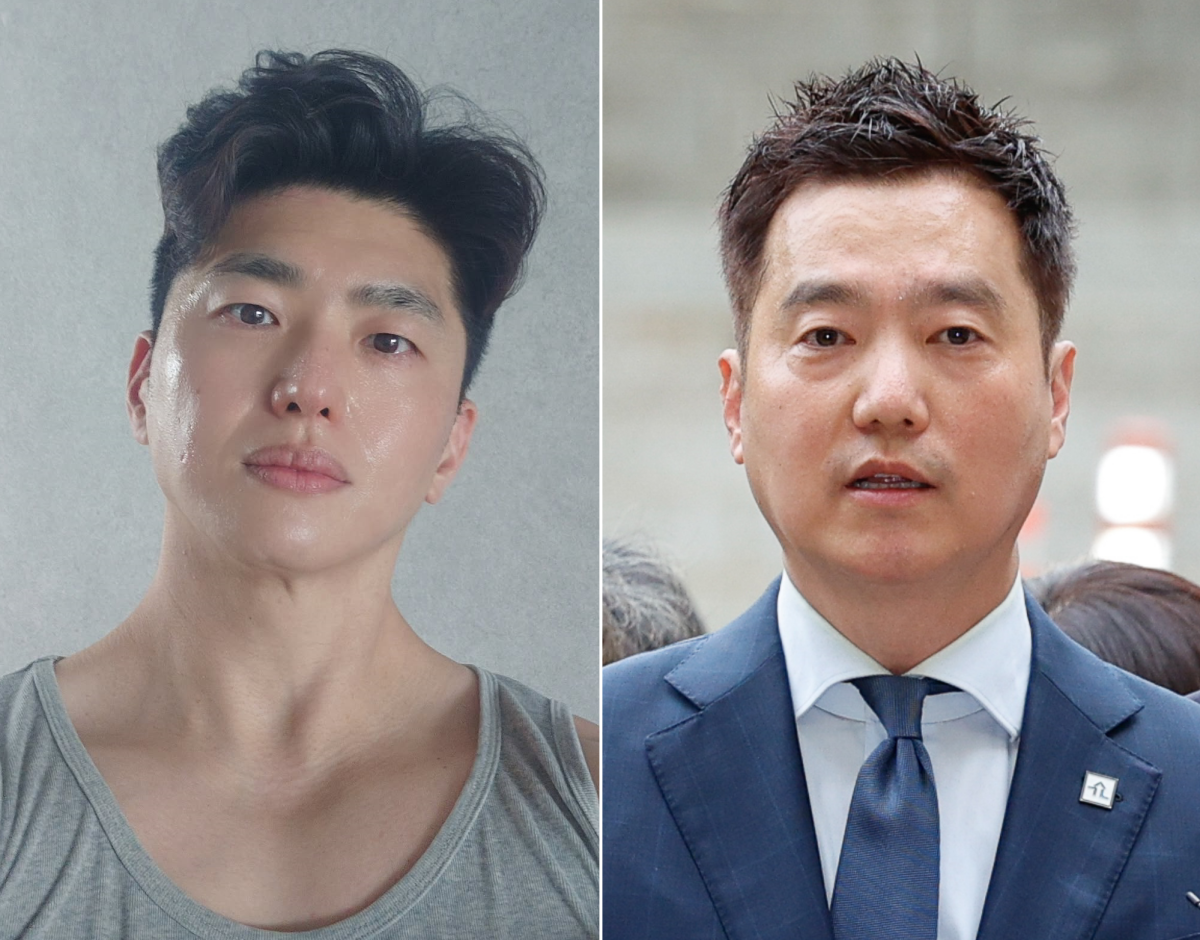 소재원(왼쪽) 작가와 유튜브 채널 가로세로연구소의 김세의 대표. 소 작가 인스타그램 캡처·뉴스1 자료사진