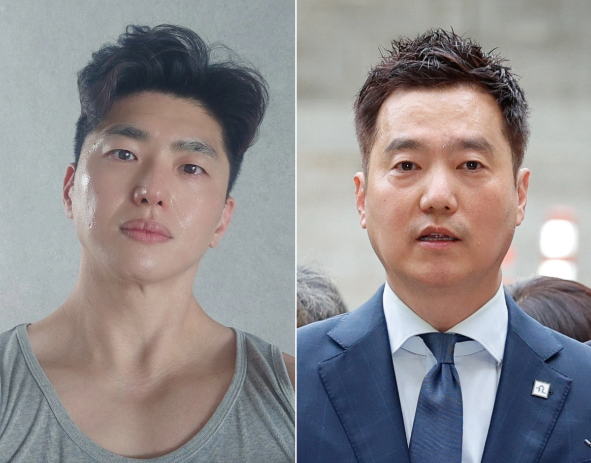 소재원(왼쪽) 작가와 유튜브 채널 가로세로연구소의 김세의 대표. 소 작가 인스타그램 캡처·뉴스1 자료사진
