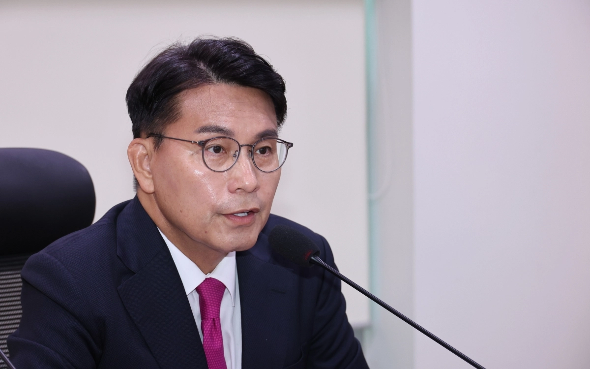 윤상현 국민의힘 의원이 5일 오전 서울 여의도 국회 의원회관에서 열린 ‘6·3 지방선거 평가와 고찰 토론회’에서 발언하고 있다. 2026.6.5 뉴시스