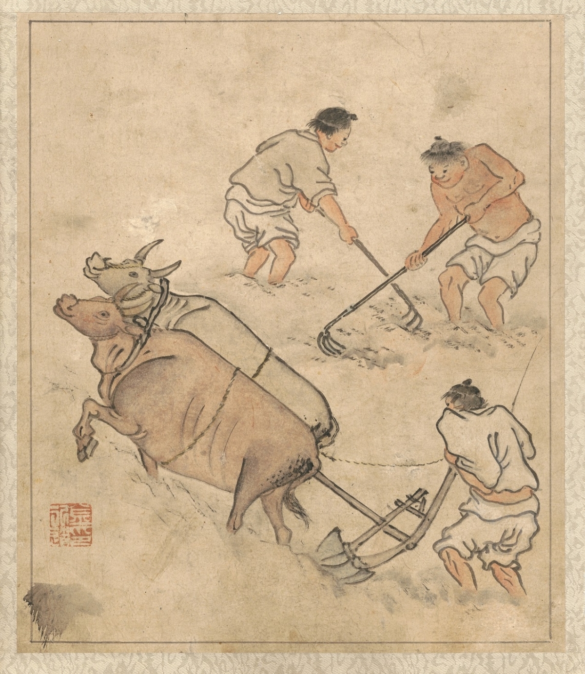 농경 사회에서 6월 하지는 본격적인 여름 농사가 시작되는 중요한 시기다. 그림은 단원 김홍도의 ‘단원 풍속도첩’ 속 ‘논갈이’. 국립중앙박물관 제공