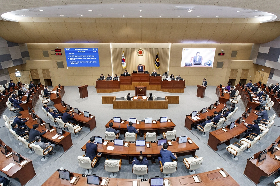 사진은 지난 4얼 27일 열린 제362회 임시회 제1차 본회의. 경북도의회 제공