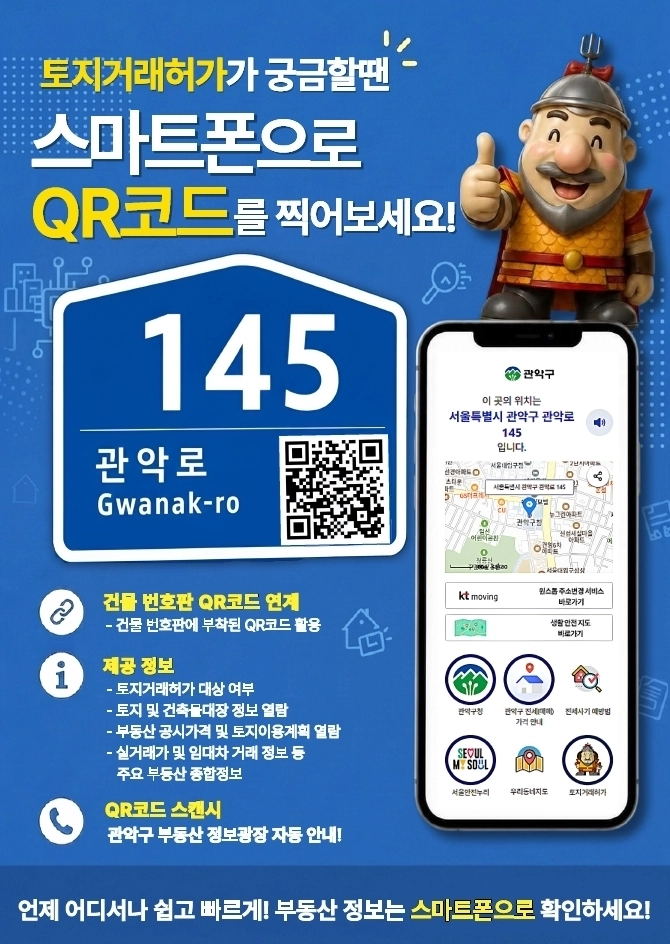 관악구 ‘토지거래허가’ 안내 포스터