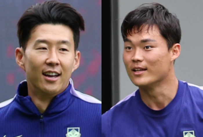 손흥민(왼쪽)·오현규(오른쪽). 연합뉴스