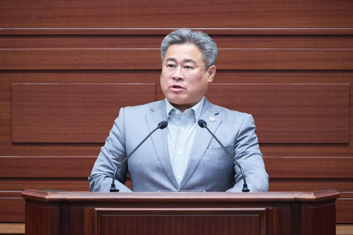 지난 18일 열린 제363회 임시회 제1차 본회의에서 5분 자유발언을 최병근의원. 경북도의회 제공