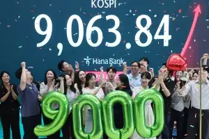 사상 첫 ‘9000피 돌파’ 코스피 9063.84 마감…삼전닉스 나란히 신고가