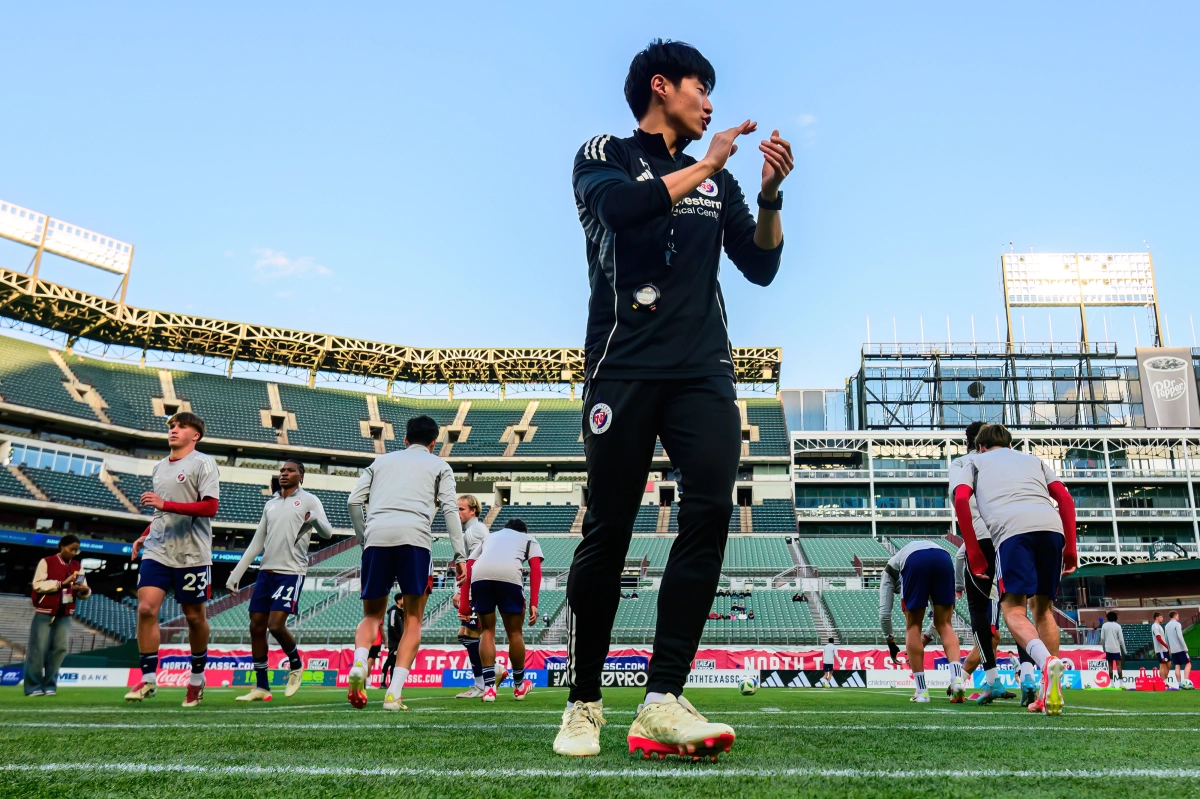 미국 프로축구 메이저리그사커(MLS) FC 댈러스 피지컬 코치 시절의 권하민 연구위원. 본인 제공