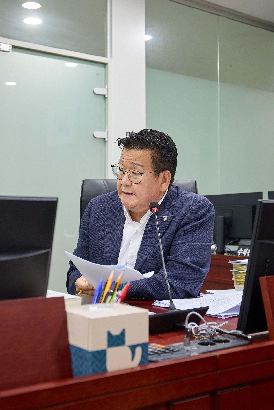 ▲ 안명규 의원이 18일 열린 추가경정예산안 심사에서 질의하고 있다. (사진=경기도의회)