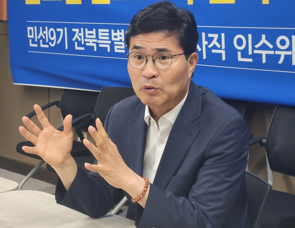 이원택 전북특별자치도지사 당선인은 21일 서울신문과 만나 ‘유능한 경제 해결사’를 강조하며 “전북이 소외받는 시대는 끝났다”고 선언했다. 민선9기 전북특별자치도지사직 인수위원회 제공