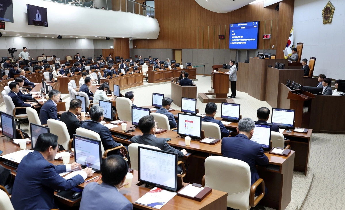 22일 제12대 충남도의회 제368회 정례회 본회의가 열리고 있다. 도의회 제공