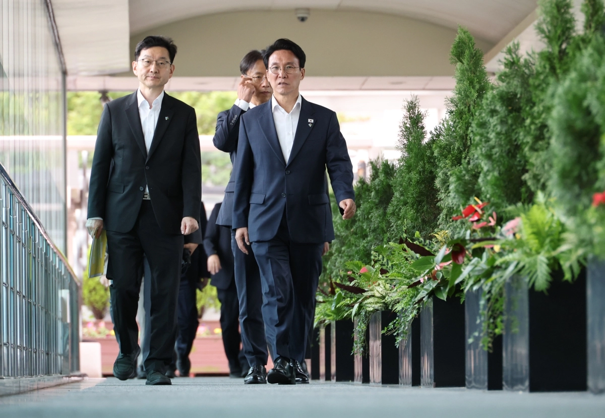 출입기자 간담회 마치고