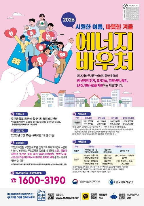도봉구 에너지바우처 신청 안내 포스터. 도봉구 제공