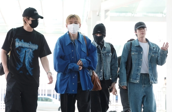 RM·뷔·정국·진, 출국하는 ‘슈스’