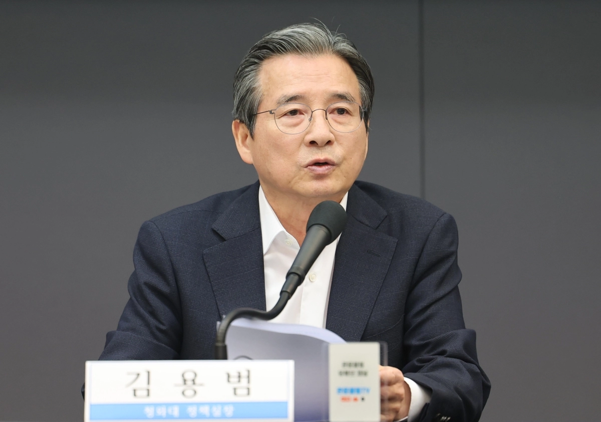 김용범 청와대 정책실장이 24일 서울 중구 프레스센터에서 열린 관훈토론회에서 발언하고 있다. 2026.6.24 연합뉴스