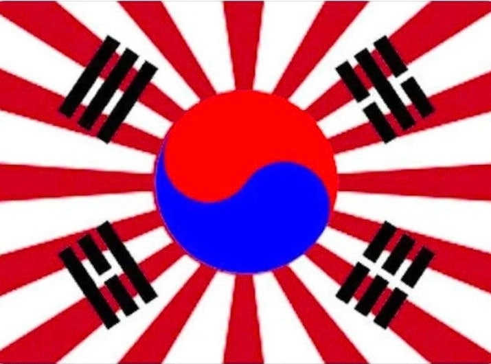 서경덕 성신여대 교수가 일본 네티즌에게 받은 태극기에 욱일기를 합성한 사진. 서 교수 제공