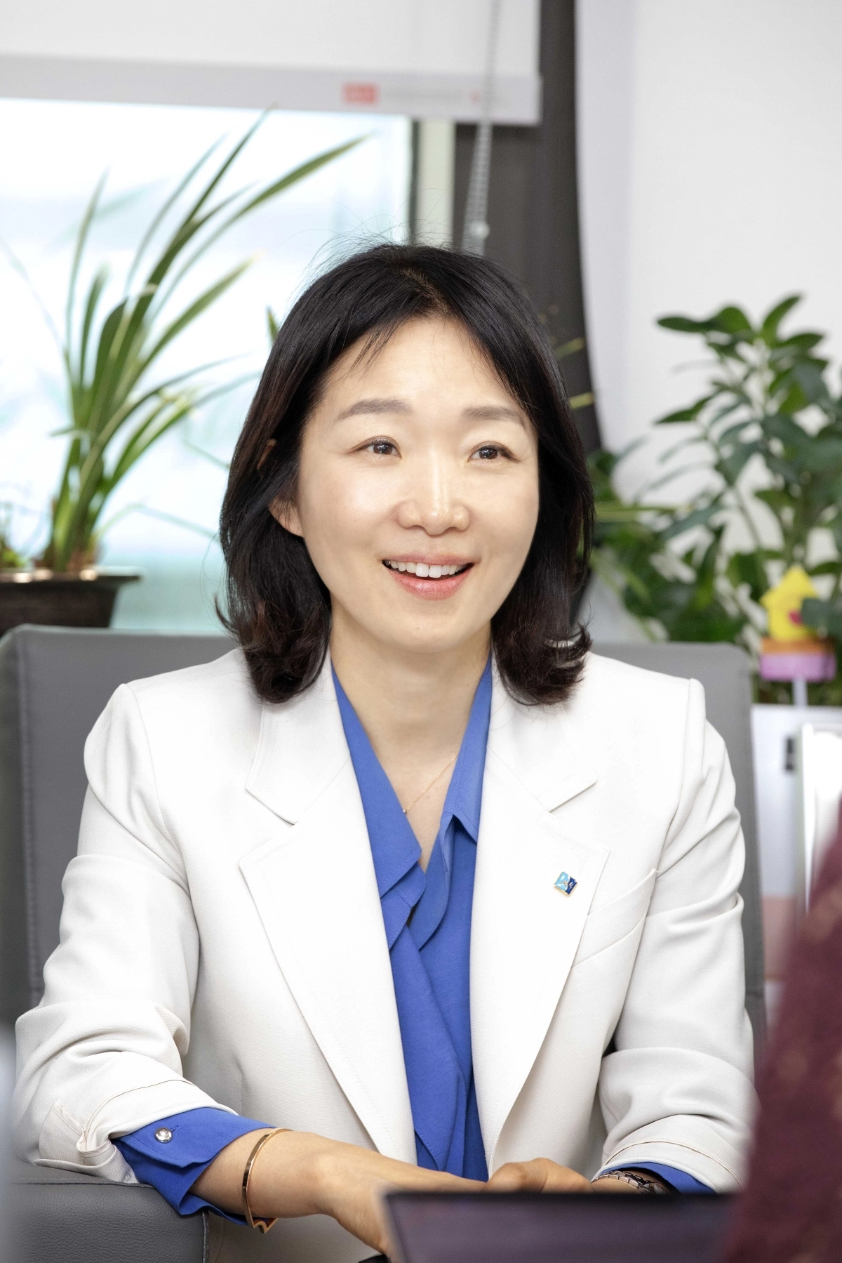 서경란 IBK경제연구소장이 24일 서울 중구 IBK기업은행 본사에서 서울신문과 만나 인터뷰하고 있다. 서 소장은 “코스닥 활성화는 대출 금융을 투자 금융으로 전환하는 과정”이라고 말했다. IBK기업은행 제공