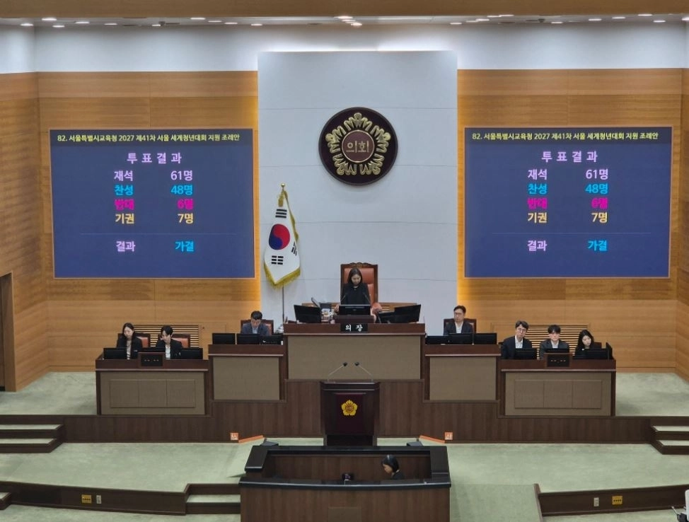 최종 가결 당시 모습. 서울시의회 제공