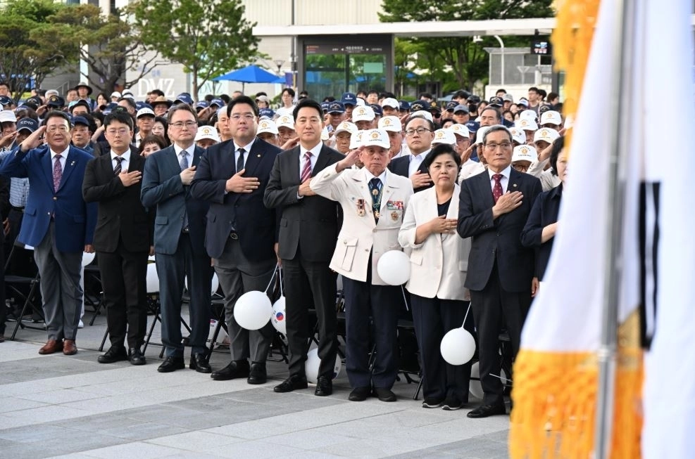 지난 23일 열린 ‘6·25전쟁 제76주년 서울시 기념식’에 참석한 김영옥 위원장. 서울시의회 제공