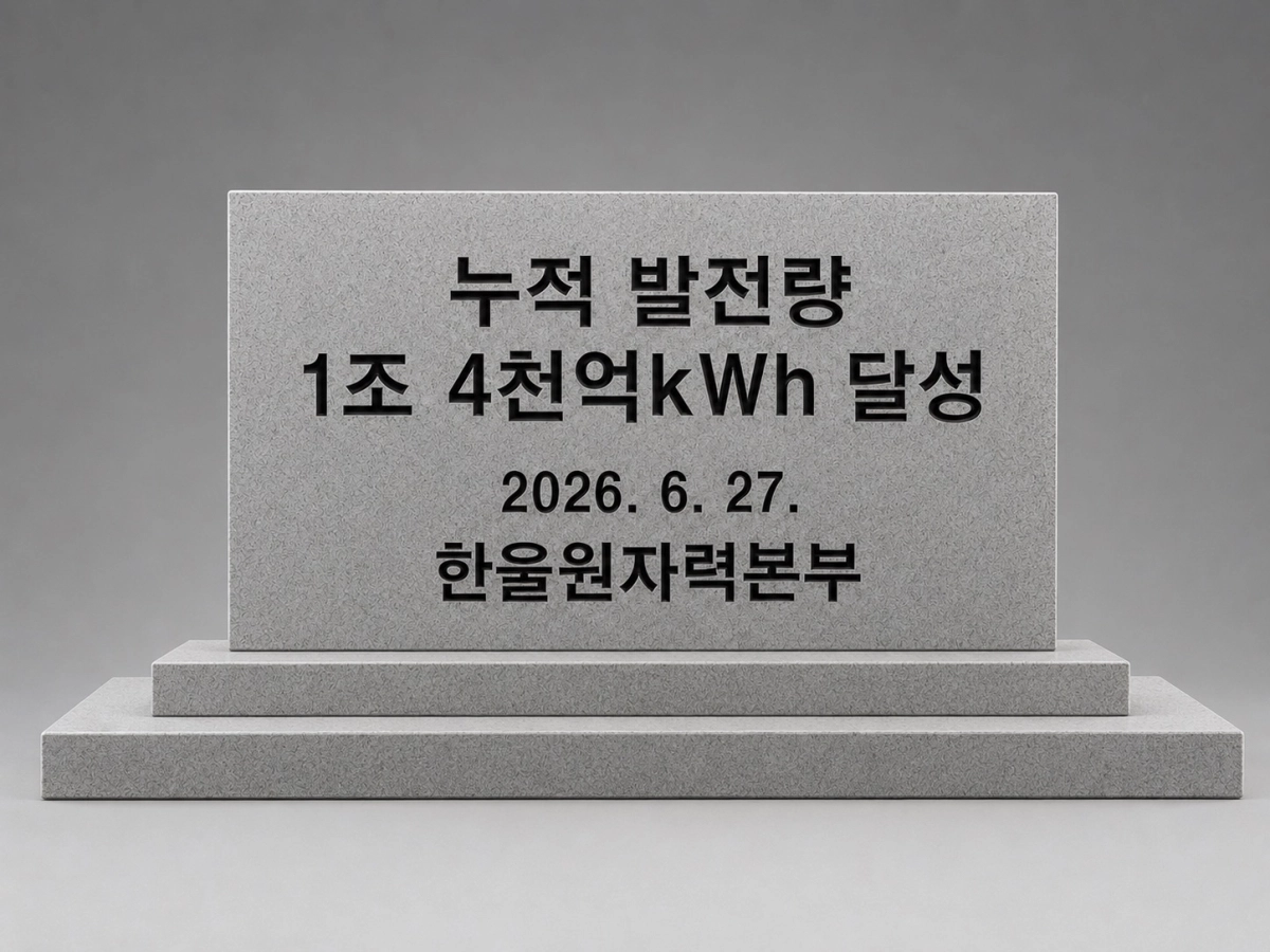 한국수력원자력 한울원자력본부 누적 발전량 1조 4000㎾h 달성 이미지. 한울원자력본부 제공